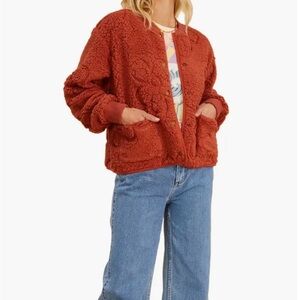 Billabong The Salty Blonde Sherpa Bomber Jacket